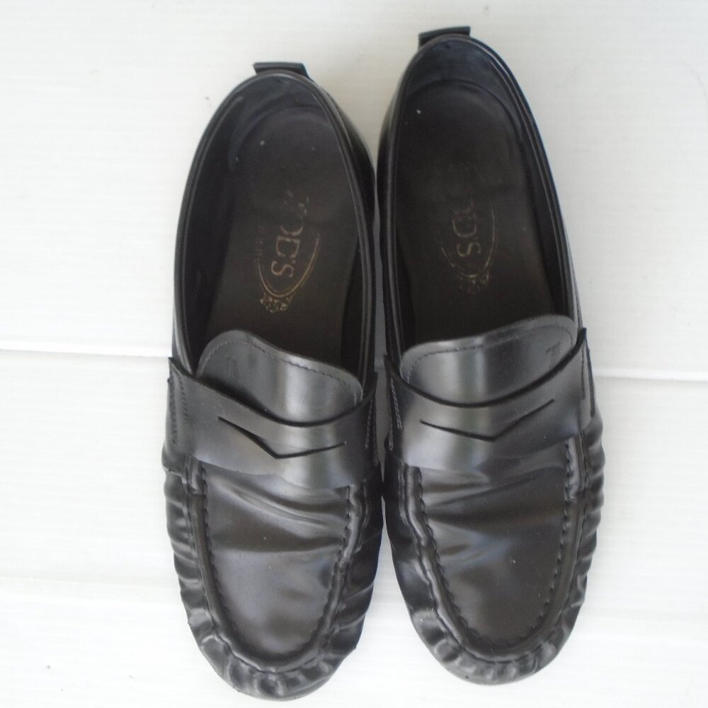Tod's Men's Loafers Shoes Size 7.5 Black